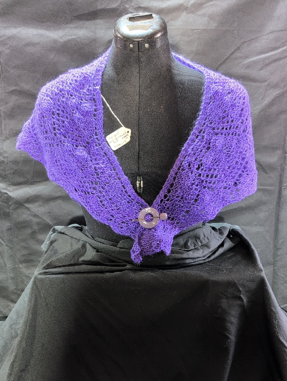 Small Triangle Mohair And Silk Shawl